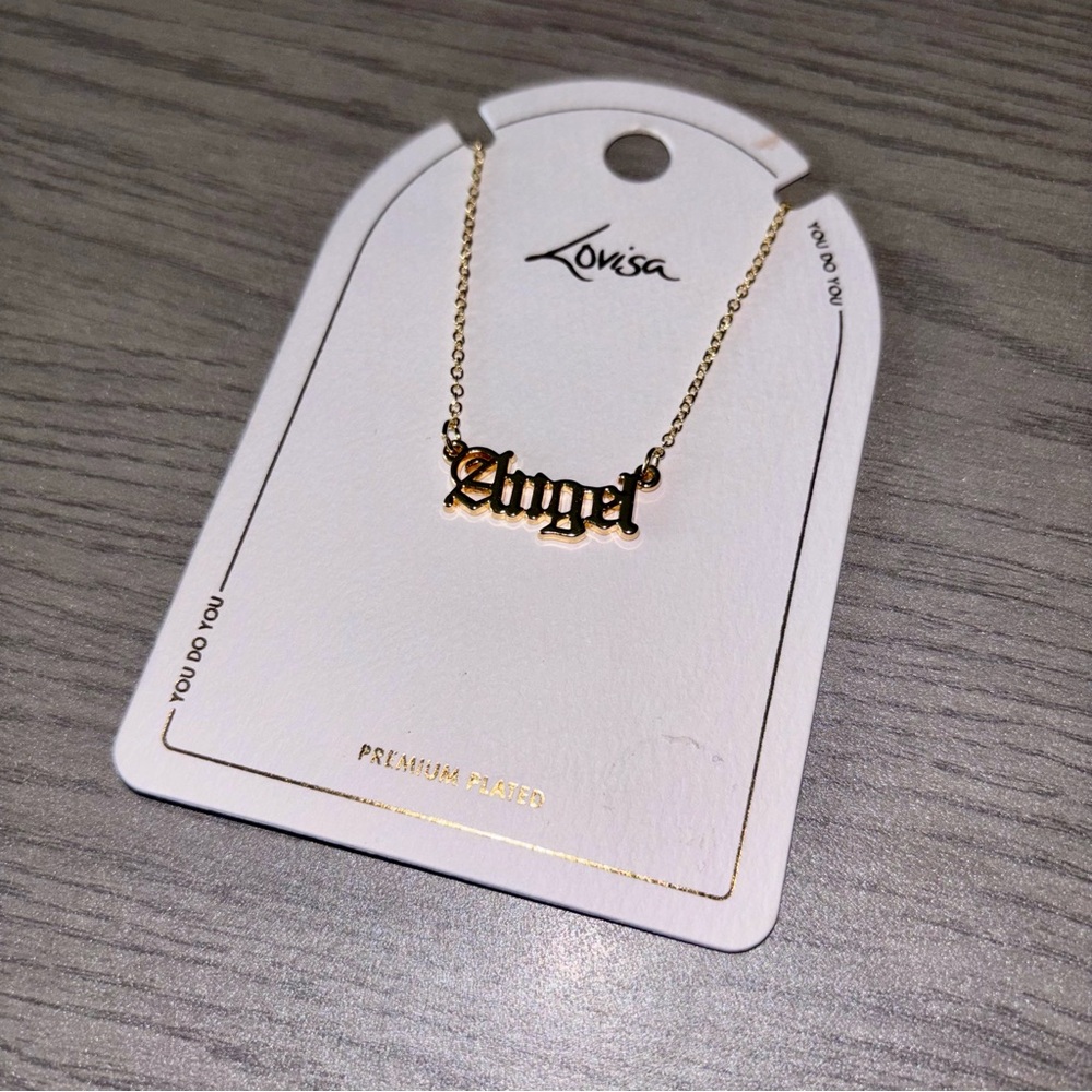 Lovisa 'Angel' Necklace Gold Plated